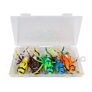 <span class=keywords><strong>Leurre</strong></span> de pêche imitation requin, lot de 5, flottant, type Spider Crankbait, appât souple artificiel, avec doubles hameçons noirs en acier inoxydable - Product Image 5