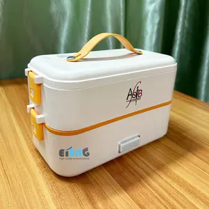 Promosyon özel Logo ısıtmalı Lunchbox okul ofis akıllı Bento elektrikli yemek kabı gıda ısıtıcısı