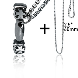 Orthodox Necklace <b>Cross</b> Border Multi Influencer Choice Item Permanent Luster IP Black Finish Gift - Product Image 2
