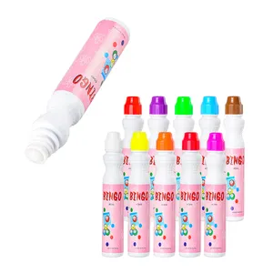 Venta al por mayor 45ml Bingo dabbers, 15 mm Punta de esponja tintas coloridas a base de agua 1,5 OZ niños garabato Bingo marcador arte pintura daubers