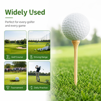 Tees de golf en bois professionnels en gros, personnalisables avec votre logo, pochette pour tees de golf, tees de golf en bambou écologiques avec emballage