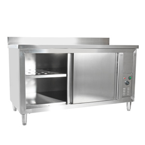 Stainless Steel Workbench With Waste Bins And Drawers <b>For</b> Commercial Kitchen Use - Product Image 4