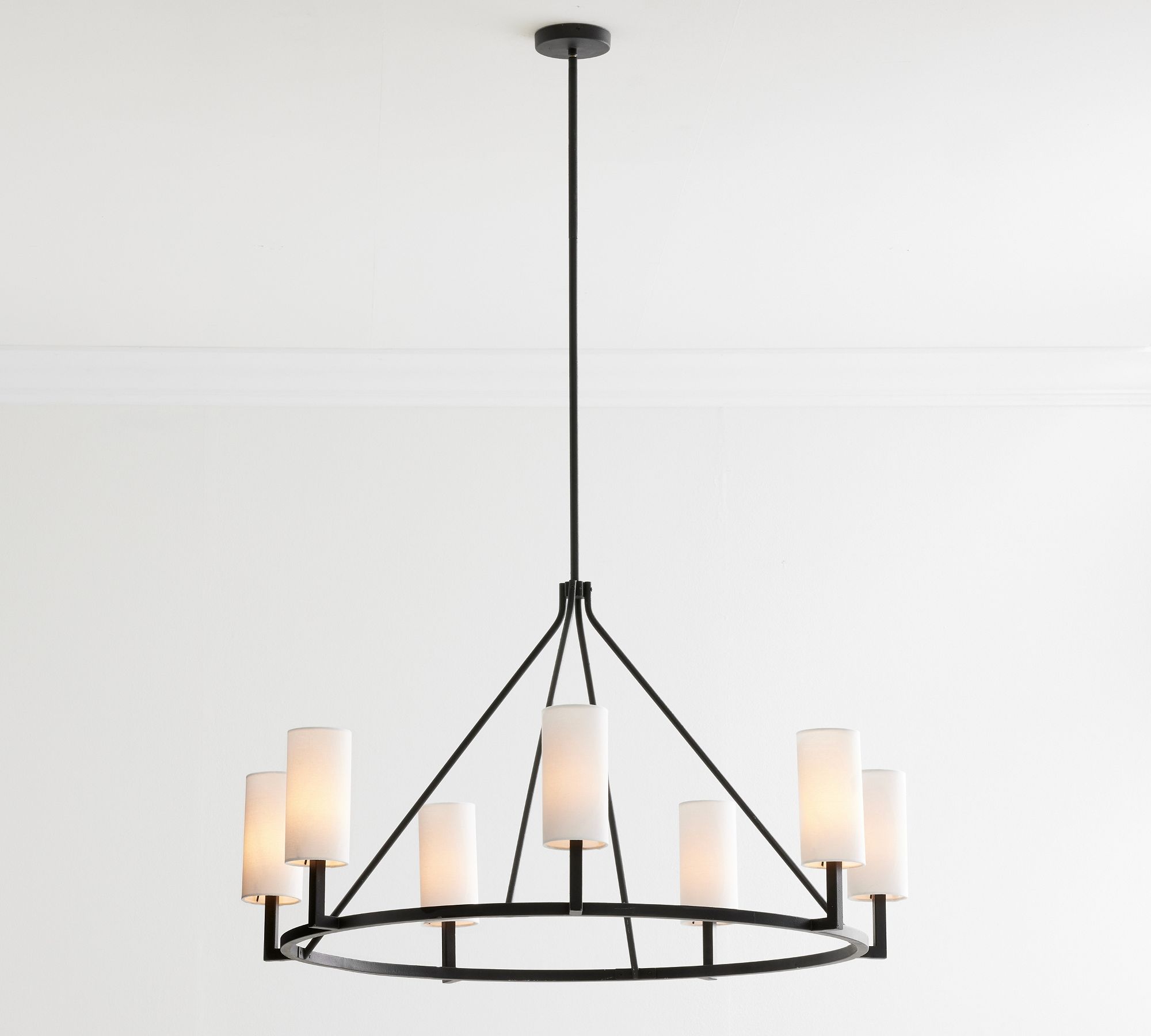 light luxury crystal metal round chandelier