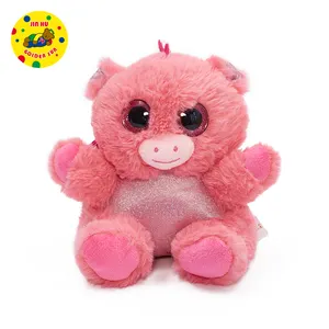 Hot Sale Beautiful Rainbow Design Pig Plush Animals Soft Big Eyes Toys