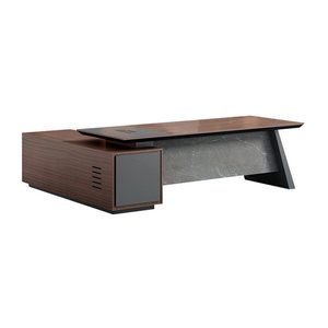 Escritorio Ejecutivo de Estilo Moderno y Minimalista 2024, Diseño de Patas Inclinadas, Acabado sin Pintura, Sin Bordes, para Uso en Oficinas Comerciales - Product Image 3