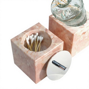 Porte-brosse à dents élégant en marbre rouge Calacatta fait main, moderne pour la maison, le bureau, la salle de bain, le salon, l'hôtel, utilisation aromathérapie - Product Image 2