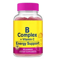 Gummies de Vitamine B Complexe OEM ODM avec Vitamine C pour le Soutien Énergétique, Complément Alimentaire, 60 Unités