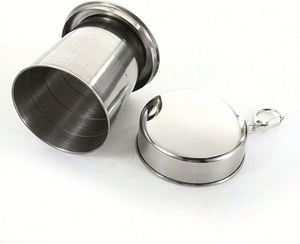Design Outdoor Travel Portable Custom Stainless Steel Folding Water <b>Cup</b> Sports Retractable <b>Camping</b> Coffee <b>Cup</b> - Product Image 3