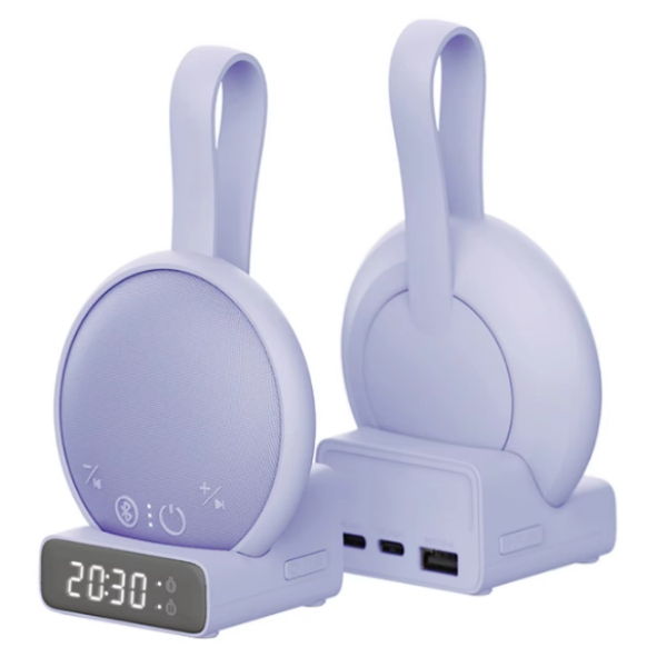 White Noise Machine 5.1 Speaker OEM 2in1 Portable Baby Sleep Aid Device Includes Alarm Timer Function Charging Base
