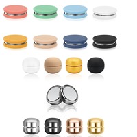 Top vente en gros rond magnétique Hijab broches écharpe coloré Macron broche métal fort aimant accessoires boucle femmes musulmanes