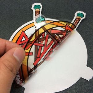 Transparent <b>Stickers</b> Pack Custom Company <b>Brand</b> Logo Advertising Waterproof Die Cut <b>Sticker</b> with Header Card & OPP Bag - Product Image 1