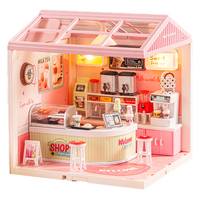 Kit de briques de bricolage Miniature Milk Tea Shop-Ensemble de construction créatif pour enfants et adultes | Construisez votre propre jouet de café