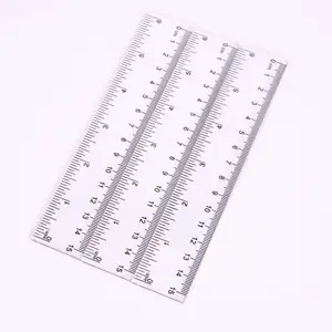 Transparentes Lineal Student Station ery Measuring Drawing Double Scale Werbe lineal