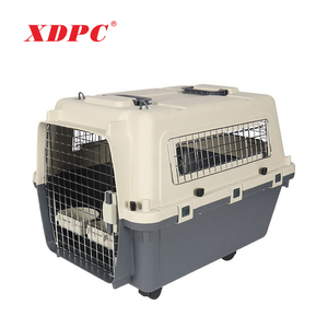 Plateau de transport aérien iata boîte en plastique pour chat grand chenil de luxe sur roue cage de transport pour animaux de compagnie grande caisse pour chien lourd - Product Image 5