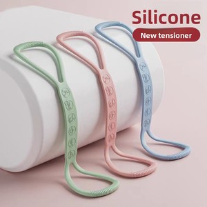 Logo personnalisé jeu de bandes de résistance en silicone pour exercices de yoga bandes élastiques de résistance <span class=keywords><strong>fitness</strong></span> <span class=keywords><strong>avec</strong></span> poignées - Product Image 2
