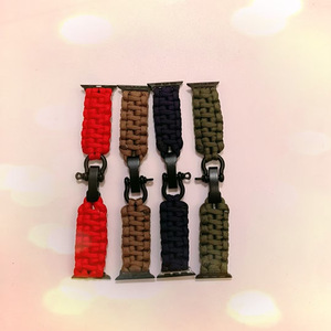 Bracelet en nylon paracorde pour Apple Watch 20 mm, tissage textile, boucle à pression sportive - Product Image 2