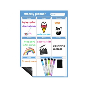 Centre de commande familial auto-adhésif personnalisé et <span class=keywords><strong>tableau</strong></span> de rappel <span class=keywords><strong>tableau</strong></span> blanc magnétique pour la maison - Product Image 3