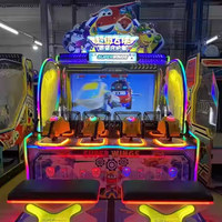 Machine de jeu d'arcade simulateur de tir de balles à 4 joueurs, à monnayeur, pour centre de divertissement, en métal, garantie 1 an