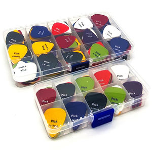 24 pièces/boîte multi-couleurs 0.58 0.71 0.81 0.96 1.2mm épaisseur mixte ABS <span class=keywords><strong>guitare</strong></span> plectre médiateur Alice <span class=keywords><strong>guitare</strong></span> médiator pour vente en gros - Product Image 6