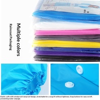 Poncho de pluie jetable intégral pour adultes, en EVA épaissi, à motif uni, portable pour le voyage et le cyclisme en extérieur