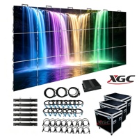 Écran LED incurvé de location VORTEX P3.91, forme personnalisable, 500x1000mm, décoration de scène visuelle 3D, mur LED