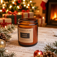 Lot de bougies parfumées de luxe en cire de soja et diffuseurs à bâtonnets, marque privée, pour Noël et la Saint-Valentin 2026