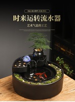 Fuente de Agua Creativa de Resina con Diseño de Diente de León para Perros y Peces, Decoración Interior/Exterior para Sala de Estar o Escritorio