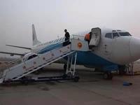 Escalier pour avion, passager motorisé