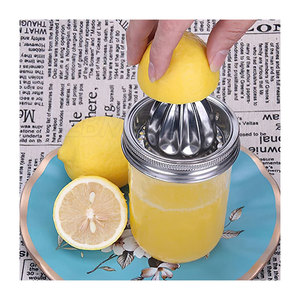 Thép Chất lượng cao của nhãn hiệu máy ép trái cây với Glass <span class=keywords><strong>Mason</strong></span> chum dễ dàng sử dụng tay ép cho thực phẩm tươi sống cho nhà bếp sử dụng trên bán với nắp - Product Image 4