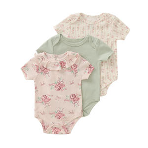 Hayi baju kodok kasual bayi, Jumpsuit bayi baru lahir lengan pendek, pakaian merangkak, warna-warni, kartun bordir, desain 'Fart', rajut - Product Image 6