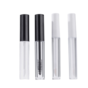 Flacon rond transparent moderne de haute qualité de 10 ml, vide, à étiquette privée, pour gloss à lèvres, avec un grand pinceau - Product Image 3