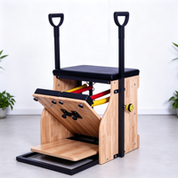 Chaise Wunda en bois de chêne durable et écologique pour la pratique du Pilates, du yoga, du fitness, du bodybuilding et des exercices en studio