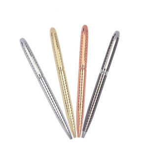 Stylo bille de luxe en métal de haute qualité avec logo gravé sur le corps, largeur d'écriture 1,0 mm - Product Image 1