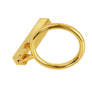 Furniture Handle Ring Shape Minimalist Design Drawer <b>Cabinet</b> Door Handle Imitation <b>Gold</b> Durable 88 Grams A2201 - Product Image 2
