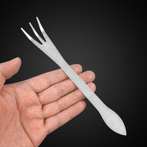 Râteau à bonsaï, râteau à trois griffes en acier inoxydable pour usage domestique, couteau à presser le sol à double tête, outil de débuddement pour travaux manuels - Product Image 2