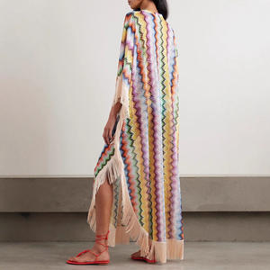 PASUXI Robe Longue Femme Bohème Imprimée Élégante d'Été, Décontractée Grande Taille pour Plage - Product Image 2