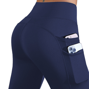 Leggings Deportivos Transpirables para <span class=keywords><strong>Mujer</strong></span>, Control de Abdomen, Cintura Alta, Malla Lateral, Pantalones de Yoga <span class=keywords><strong>con</strong></span> 4 Bolsillos - Product Image 3