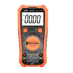 VC890D Digital Multimeter 2000 Counts Manual Range True RMS Capacitance Resistance Transistor 1000V 20A 2mF