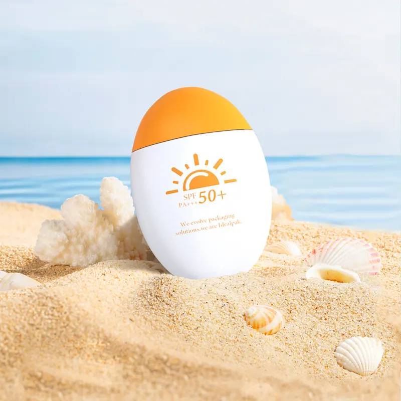 50ml Custom Wholesale Cute Sunscreen Bottle Skin Care Cream Packaging Sunscreen Lotion Bottle