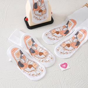 带穴位图的足部经络按摩袜 美容及个人护理产品 全球速卖通跨境商品 - Product Image 1