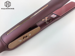 Plancha de pelo de hierro plana de titanio portátil profesional, pantalla LCD, <span class=keywords><strong>planchas</strong></span> eléctricas para alisar el cabello para el hogar, 1 año - Product Image 5