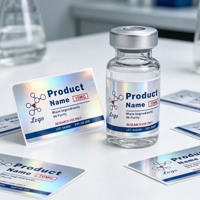 Étiquettes holographiques arc-en-ciel irisées de sécurité pour flacons de 3 ml, 5 ml, 10 ml, pour petites bouteilles en verre