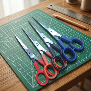 Ciseaux à cheveux ultra-légers 5,5 pouces économiques pour droitiers, manche court, lame convexe en acier, manche en plastique, prix abordable pour salon - Product Image 6