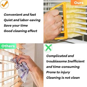 7-Ngón Tay Bụi Cleaner Công Cụ Cầm Tay Khăn Lau Bụi Bàn Chải Cho Cửa Sổ Điều Hòa Không Khí Gỗ Rèm Bụi Mù Sạch Hơn Cho Nhà Làm Sạch - Product Image 4