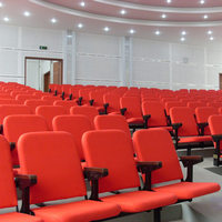 Chaise pliable de salle de conférence JY-308 avec coussin confortable et tablette d'écriture pour l'école, l'université et la formation