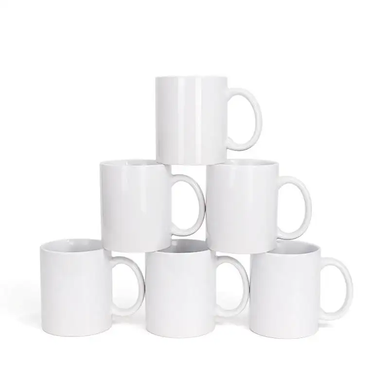 Vente en gros de chope à bière personnalisée par sublimation, lait, tasses en céramique, café par sublimation, tasse de 11oz