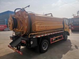 รถบรรทุกไฮโดรแวคคั่ม FAW Hu-V 4×2 ถังเก็บน้ำแบบติดด้านข้าง 6 ลูกบาศก์เมตร, ฉีดน้ำแรงดันสูงและดูดน้ำแบบสุญญากาศ, ผลิตตามสั่งจากโรงงานดั้งเดิม - Product Image 6