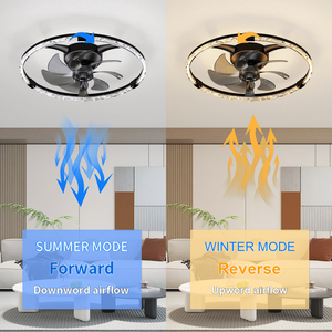 BLDC Motor Electric App-Controlled <b>Remote</b> <b>Control</b> LED Light Metal Construction Silent Energy-Saving <b>Fan</b> for Hotel Household - Product Image 4