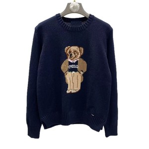 Maglione Invernale da <span class=keywords><strong>Donna</strong></span> RL Brand con Collo Tondo, Lavorazione a Maglia, Ricamo Natalizio con Orso e Pony, Stile Vintage - Product Image 3