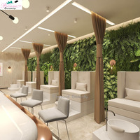 Équipement de salon de beauté de style européen, spa pour les pieds, bancs de pédicure personnalisés avec bol carré